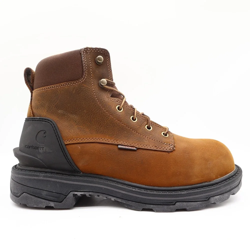 Carhartt Ironwood Work Boot Mens 11 Brown Leather Alloy Toe Waterproof FT6500-M